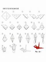 Origami Crane Instructions Cranes Paper Printable Fold Step Make Easy Folding Do Diy Skiptomylou Tutorial Teen Crafts Illustrated sketch template