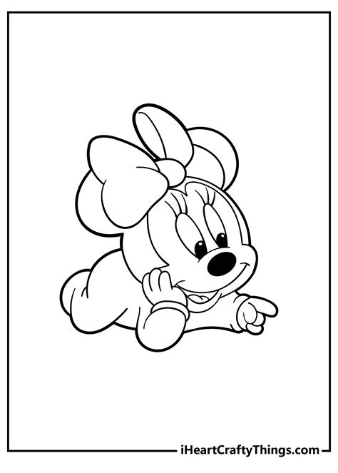 minnie   baby coloring pages