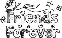 bff coloring pages   friends  page logo  ideas
