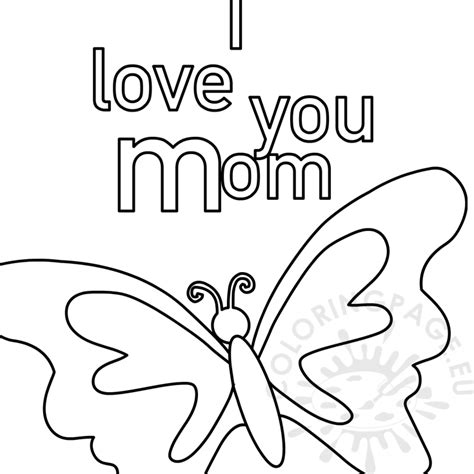 love  mom coloring page coloring page