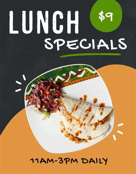 lunch specials promo template  musthavemenus