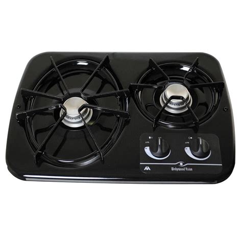 wedgewood vision  drop   burner cook tops black dometic  counter stove tops