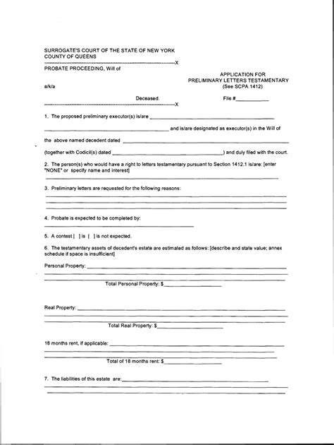 ny app  preliminary letters testamentary complete legal document