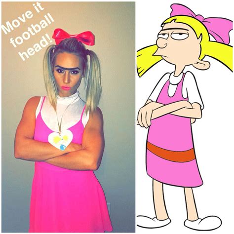 Perfect Blonde Girl Halloween Costume Helga Pataki From Hey Arnold Was