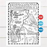 Vermont Coloring sketch template
