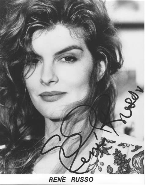 Rene Russo Stunning Actress Hand Signed Autographed