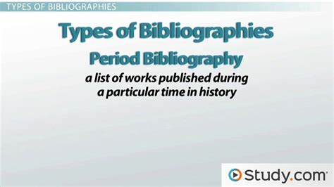 bibliography     write  video lesson transcript studycom