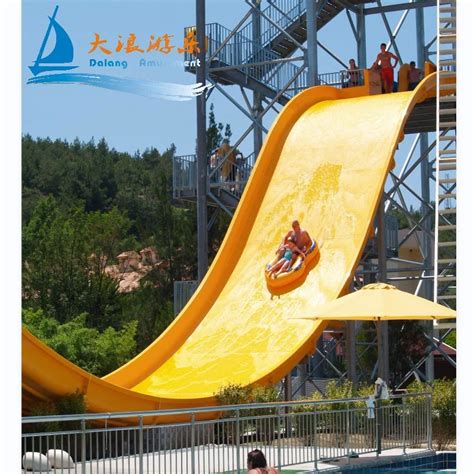 Indoor Outdoor Aqua Play Amusement Rides Water Slide Material Frp