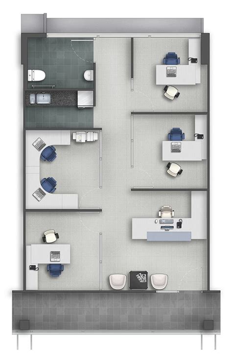 floor plan rendering  behance office cubicle design office layout