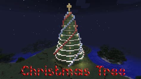 minecraft   build  christmas tree youtube