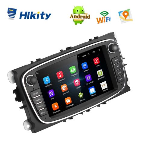 hikity din android gps tracker autoradio car radio android car multimedia player  audio