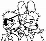 Rockstar Foxy sketch template