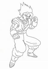 Vegito Coloring Pages Getcolorings Color Printable sketch template