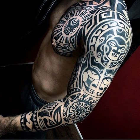 90 Tribal Sleeve Tattoos For Men Manly Arm Design Ideas