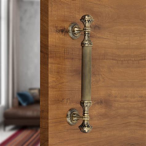 rajwadi design main door pull handle brass antique finish door handle