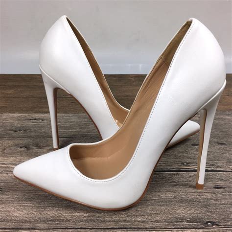 white womens high heels shoes exclusive brand patent pu shoes female cmcm female high