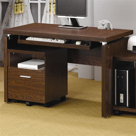 coaster furniture peel  computer desk  keyboard tray del