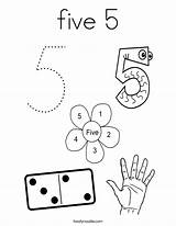Coloring Five Am Number Dice Twistynoodle Kids Pages Color Preschool Birthday Happy Print Printable Numbers Tracing Getcolorings Built California Usa sketch template