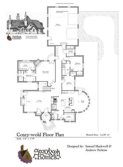 cosy wold cottage floor planstorybook homes storybook cottage house plans cottage floor