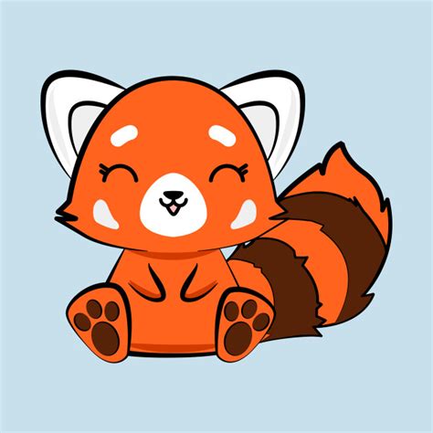 kawaii cute red panda red panda  shirt teepublic