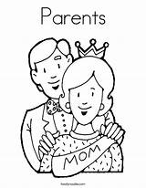 Coloring Pages Mom Parents Color Printable Getcolorings sketch template
