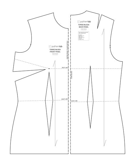 basic sewing patterns  slopers  fit  measuremnts patternlab