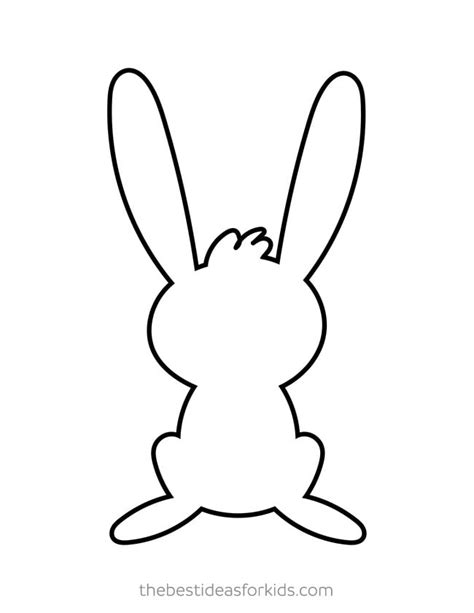 bunny template  printables   ideas  kids
