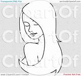 Shoulder Woman Clipart Hair Long Outlined Looking Over Her Wig Extensions Illustration Clipground Royalty Vector  Has Clip sketch template