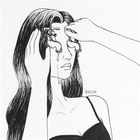 depressed girl crying drawing tumblr  paintingvalleycom explore