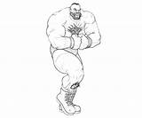 Ufc Zangief sketch template