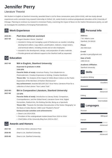 scholarship resume examples template  objective