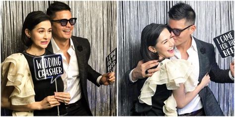 dingdong and marian had the cutest wedding photobooth pics