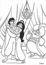 Coloring Pages Aladdin Princess Disney Jasmine Kids sketch template