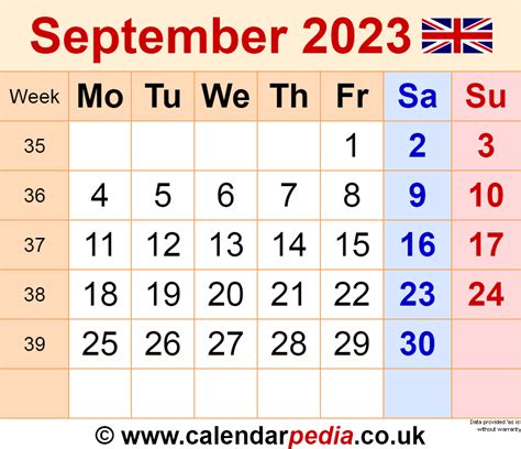 kalender september  als excel vorlagen vrogue
