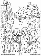 Ghostbuster Ghostbusters Coloring Garcon Ghost sketch template