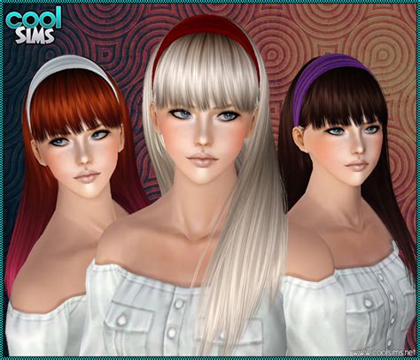 Head Band With Bangs Hairstyle 108 By Cool Sims Sims 3 Hairs
