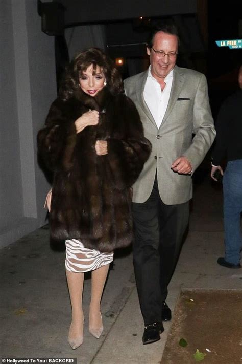 Joan Collins 85 Enjoys Dinner Date With Husband Percy