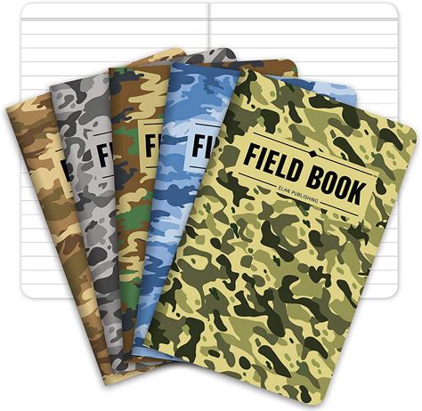 field notebook  camouflage lined memo book pack