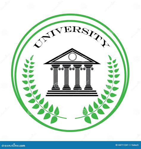 university symbol stock vector illustration  high