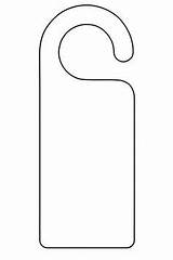 Hanger Doorknob Mou Knobs Printables Instruções sketch template