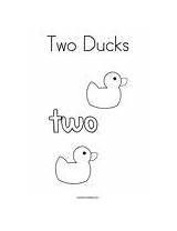 Ducks Two Coloring Change Template sketch template
