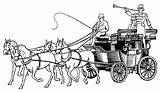 Carriage Bullock Chariot Webstockreview Theequinest Crayons sketch template