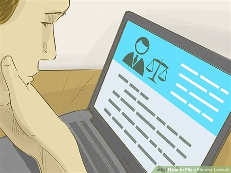 how to file a slander lawsuit with pictures wikihow
