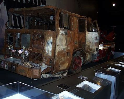 A Fire Vehicle From The World Trade Center Site Picture