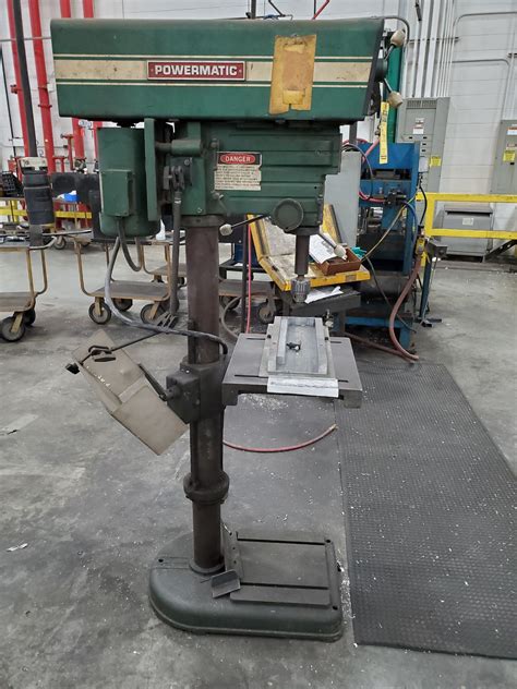 powermatic vertical drill press model    rpm    slotted table