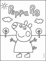 Peppa sketch template