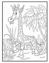 Safari Colouring Book Animals Cute Printable Hilariously Check sketch template