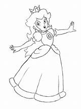 Peach Princess Coloring Mario Pages Printable Kart Daisy Coloriage Baby Kids Rosalina Print Paper Super Color Dessin Draw Princesse Luigi sketch template