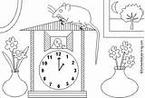 Hickory Dickory Dock Coloring Enchantedlearning Rhymes Color Clock Printouts Mouse Paint Gif Hickorydickory Ran Shtml sketch template