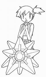 Pokemon Coloring Misty Pages Ash Template Library Clipart Popular sketch template